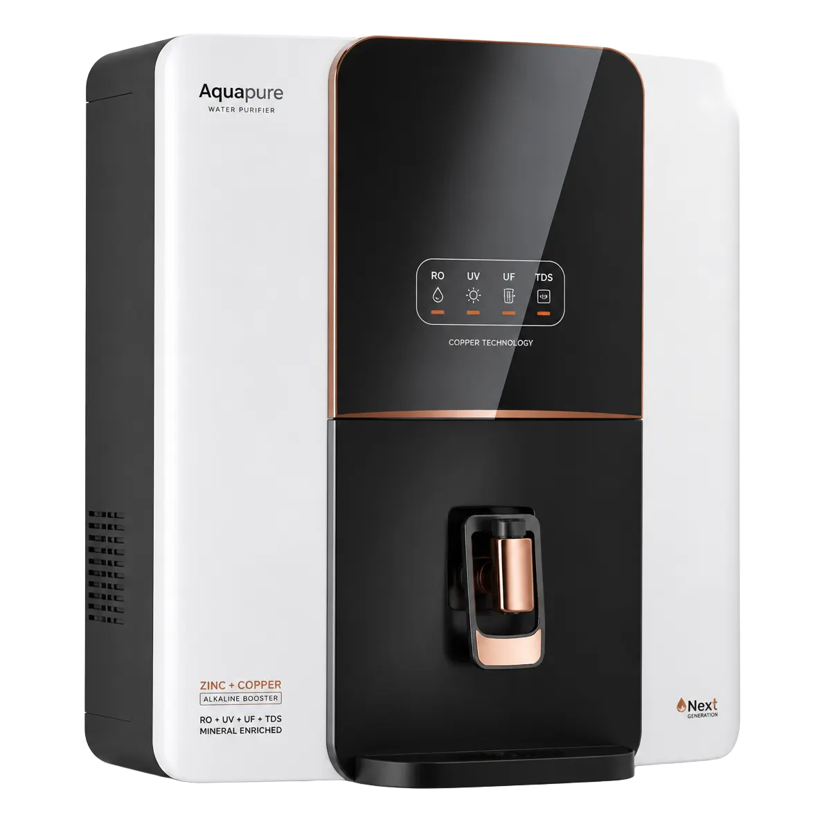 Ventair RO water purifier with copper and alkaline enrichment